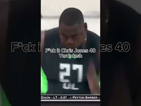 Chris Jone 40 yard dash 😂 | #nfl #subscribe #football #nflfootball #shorts