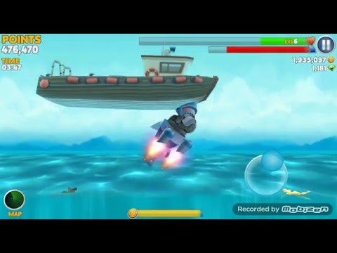 Hungry Shark Evolution Gameplay: Unlocking Robo Shark!