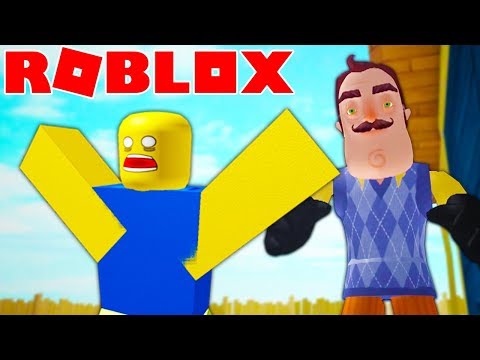 REAL LIFE NEIGHBOR IN HELLO NEIGHBOR ROBLOX REMAKE! (Hello Neighbor Roblox Gameplay)