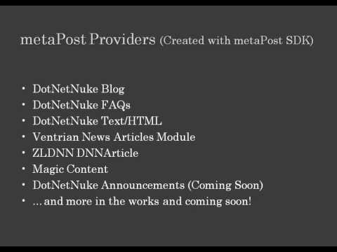 DotNetNuke Publishing with the MetaWeblog API through metaPost