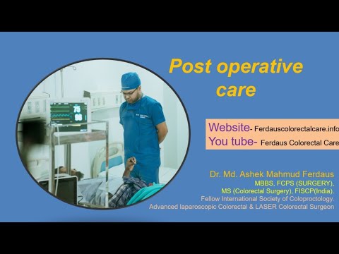 Postoperative care after surgery
