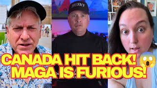MAGA Voters FURIOUS as Canada FIGHTS BACK Against Trump’s Tariffs! 🇺🇸🇨🇦