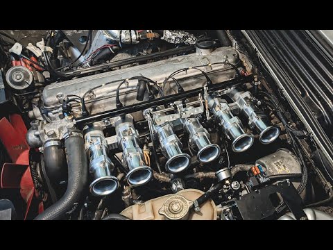 BMW E24 - INDIVIDUAL THROTTLE BODIES with INSTALL & SOUND - REDUX RACING