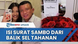 Ferdy Sambo & Putri Candrawathi Kirim Buket Mawar & Surat dari Sel untuk Anak, Ini Isi Lengkapnya
