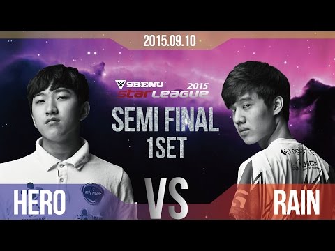 [SBENU SSL 2015] Rain vs herO Semifinals  Match2 set1 -EsportsTV, Starcraft 2