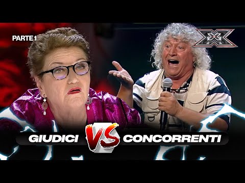 Litigi e risate: i concorrenti contro i giudici di X Factor (Compilation parte 1)