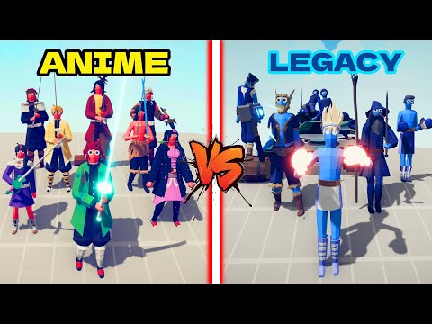 DEMON SLAYER TEAM ( ANIME ) VS LEGACY TEAM | TABS - Totally Accurate Battle Simulator