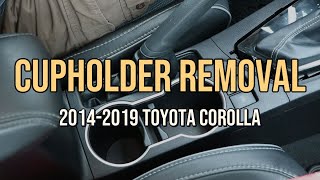 Cupholder & Shifter Trim Removal, 2014-2018 Toyota Corolla