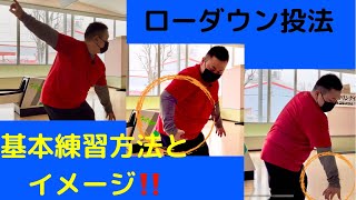 【ローダウン取得への道】ローダウン投法の基本動作とイメージの練習方法‼️