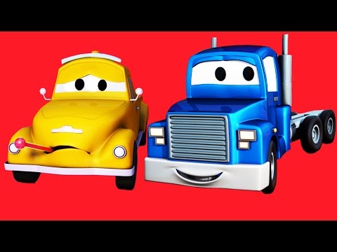 Carl el Super Camión con sus amigos Tom la Grúa, la Ambulancia y muchos más en Auto City