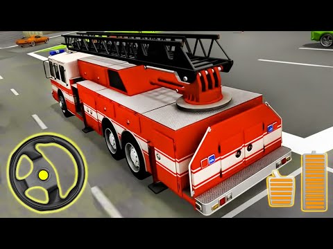 Firefighter Flying Robot Transform - City Fire Truck Parking Sim | Android Gameplay