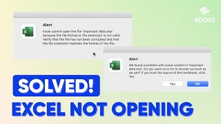 Excel NOT Opening on Mac | Excel Cannot Open the File - 5 Solutions