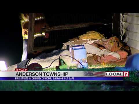 No one injured after fire starts in chimney of Anderson Township hom