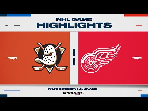 NHL Highlights | Ducks vs. Red Wings - November 13, 2025