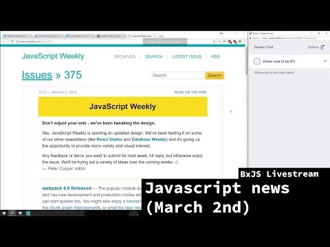 BxJS - Javascript news podcast (March 2nd)