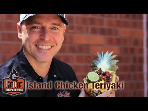 Grilled Chicken Teriyaki Pineapple Bowls - Island recipe in Weber Kettle -  CROWD PLEASER!