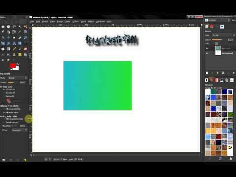 Bucket fill tool PART 2 - GIMP Beginners' Guide ep54