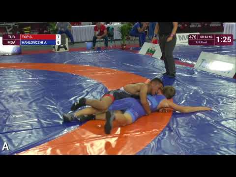 1/8 GR - 62 kg: G. TOP (TUR) v. A. HAHLOVCSHI (MDA)