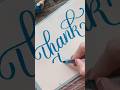 DIY Thank you Card #shorts #nhuandaocalligraphy #handlettering #lettering #calligraphy
