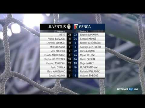 Juventus vs Genoa 2017