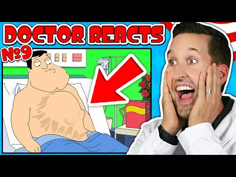 ER Doctor REACTS to American Dad Hilarious Medical Scenes #9