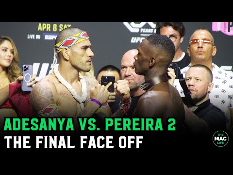 Israel Adesanya vs. Alex Pereira 2 Final Face Off | UFC 287
