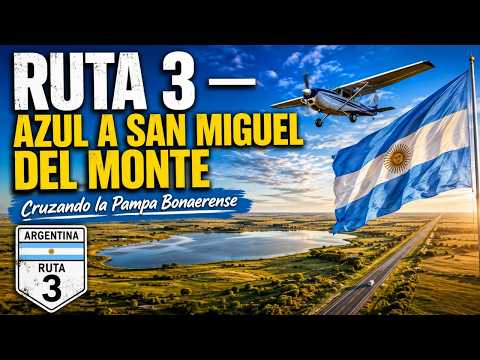 RUTA 3 DESDE AZUL HASTA SAN MIGUEL DEL MONTE — Cruzando la Pampa Bonaerense