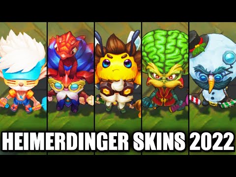 ALL HEIMERDINGER SKINS 2022 | League of Legends