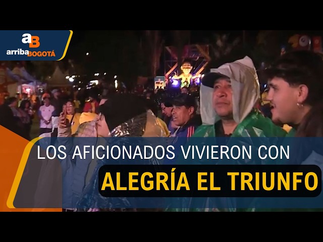 Así celebró Bogotá la victoria de Colombia en su debut en el Mundial