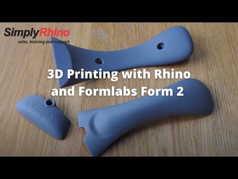 3D Printing with Rhino3D and the Formlabs Form 2 SLA 3D Printer