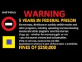 FBI WARNING Screen Custom 500