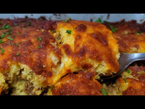 TAMALE PIE | Cheesy Jiffy Cornbread Casserole #recipe