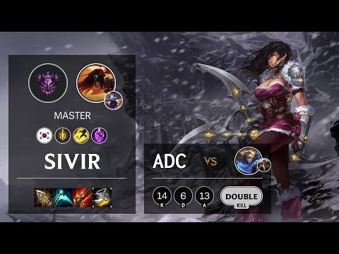 Sivir ADC vs Ezreal - KR Master Patch 10.12