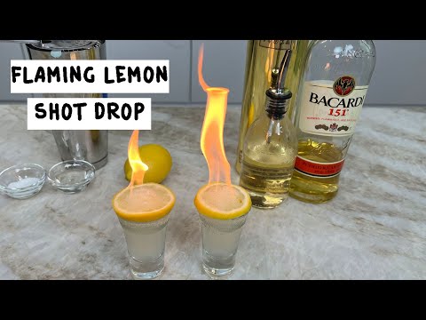 Flaming Lemon Drop Shot