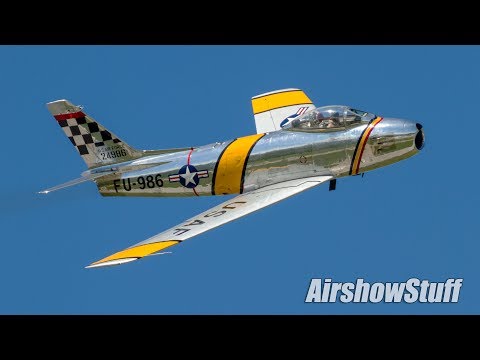F-86 Sabre Aerobatics - Thunder Over Michigan 2014