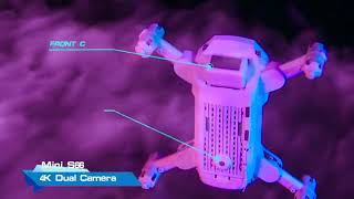 2020 new mini RC drone 4K HD camera WiFi Fpv air pressure altitude maintenance 15 minutes battery