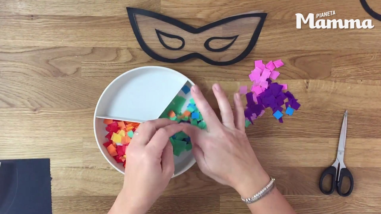 Mascherine acchiappasole di Carnevale - Tutorial