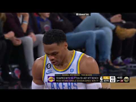Russell Westbrook 17 pts 6 reb 8 ast vs New York Knicks | 2023-01-31