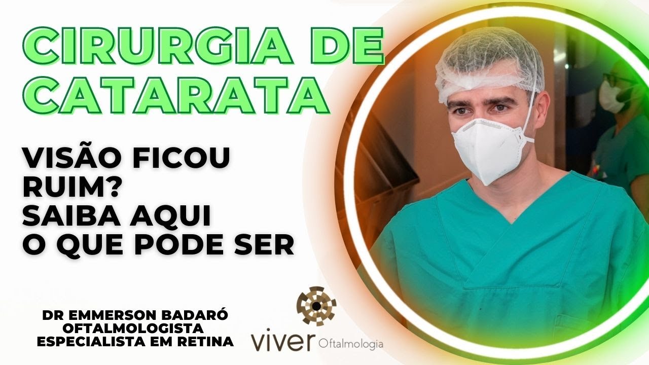 Visão ruim depois da catarata? Saiba nesta Live o que pode ser.