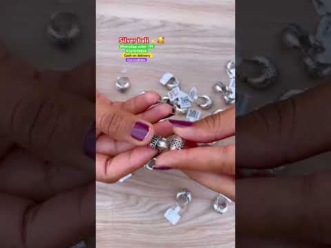 New designer silver bali 💫with 65% discount on instant order #ytshorts #jewellery #youtube #fashion