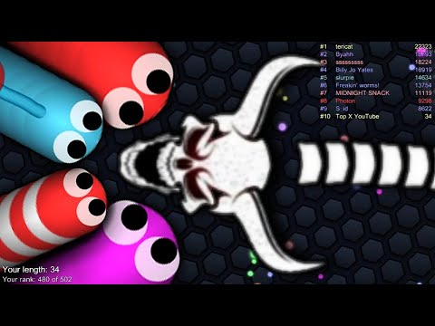 Slither.io A.I. Epic Skin Slitherio Best Gameplay - Demon Skull Skin - Slither.io Vip Devil 2.0