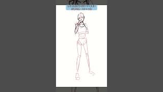 【#お絵描き】毎日お絵描き特訓！クロッキー練習！所要時間：3分×10体(1314日目)　#shorts