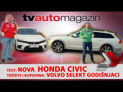 TV Automagazin S12 08 - Test: Honda Civic e:HEV i Volvo V90 CC - Volvo Selekt! Šećer: Audi R8 V10RWD