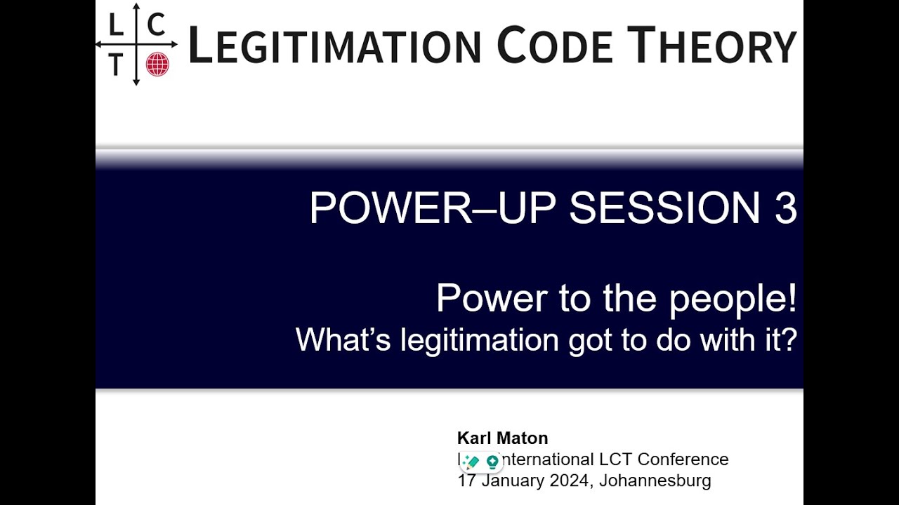 Power-Up 3: Power to the people! What’s legitimation got to do with it?