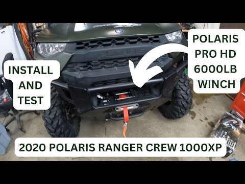 INSTALLING POLARIS PRO HD 6000LB WINCH #2882710 ON 2020 POLARIS RANGER CREW 1000XP