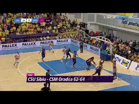 CSU Sibiu - CSM Oradea 0-2, la general, în finala Ligii Naţionale de baschet
