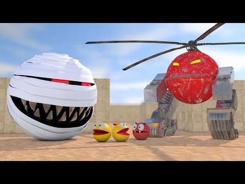 Pacman Universe: LIVE Stylized Mechanical 3D Animation Showcase (Retro-Futurism Sci-Fi)