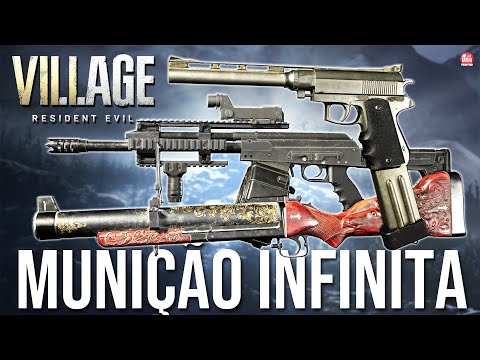 RESIDENT EVIL VILLAGE - COMO CONSEGUIR MUNIÇÃO INFINITA ( Todas as armas infinitas)