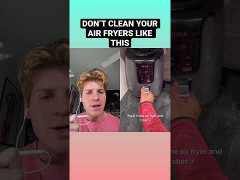 DON’T USE THIS AIR FRYER HACK #shorts #airfryer #cleaning #cleaninghacks #lifehack