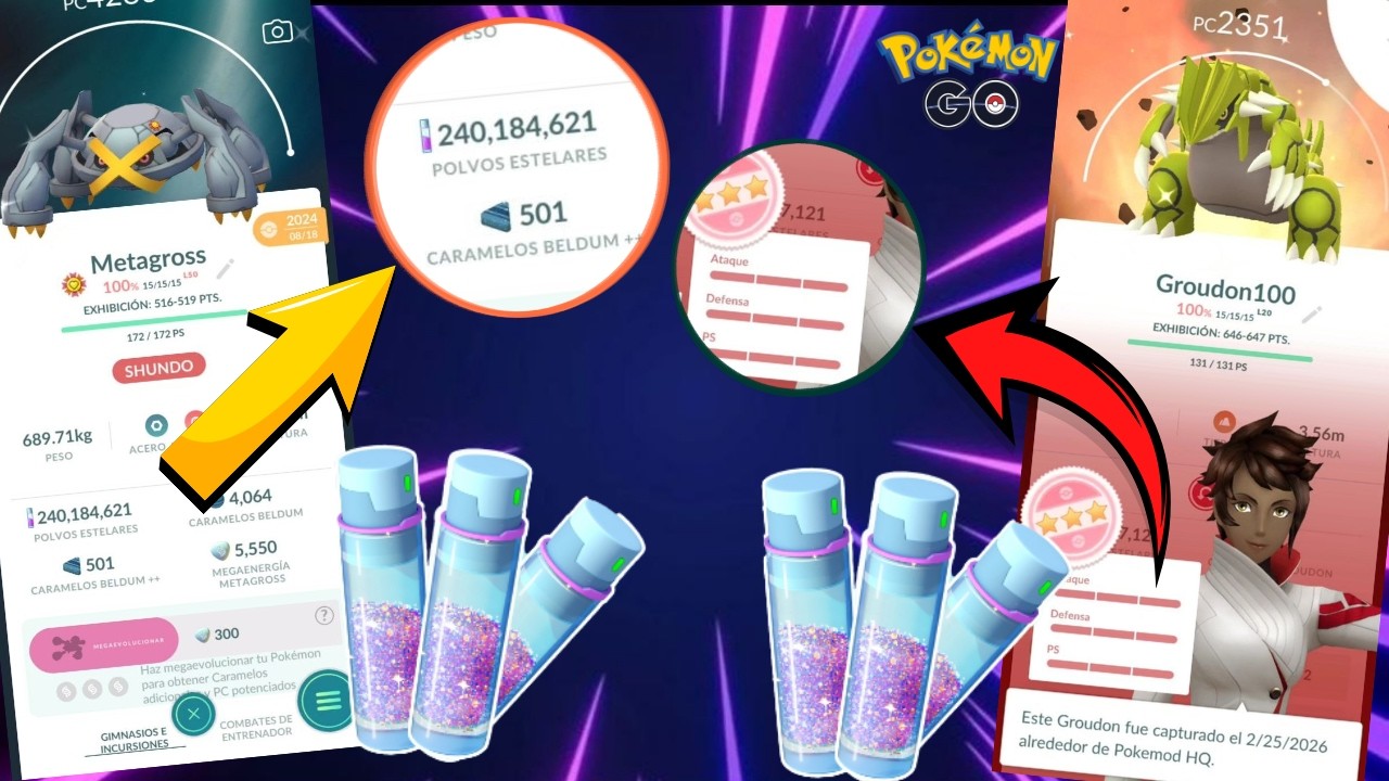 🚨GASTO MAS DE 10 MILLONES DE POLVO ESTELAR🚨MAXEANDO POKES EN POKEMON GO